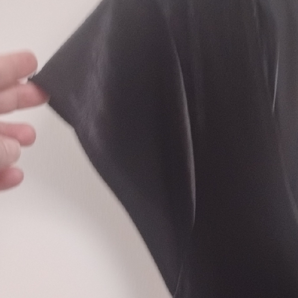 Old Navy Black Short Sleeve Dark Romanric Whimsigoth Velour Wide Leg Jumpsuit - Picture 6 of 16